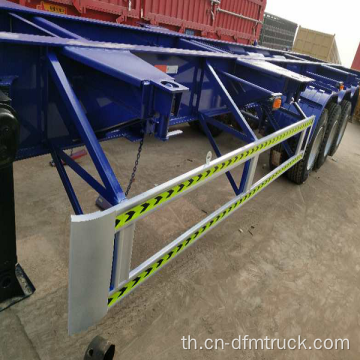 3 เพลา Tri-axle 40ft 65ton Skeleton Semi Trailer